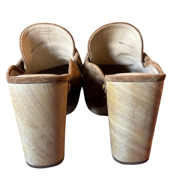 Veronica Beard Suede Studded Clog Heels Size 7.5 - Picture 7 of 7